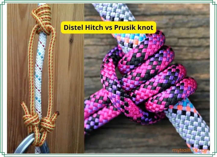 Distel Hitch vs Prusik knot